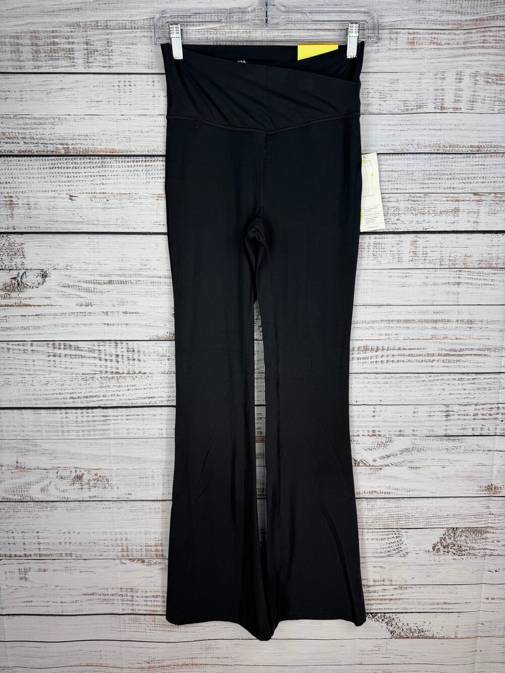 All in Motion Black Everyday Soft Crossover Flare Leggings Small New Buttery